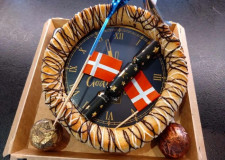 NYTÅRS Kransekage UR-skive Æske 250 kr